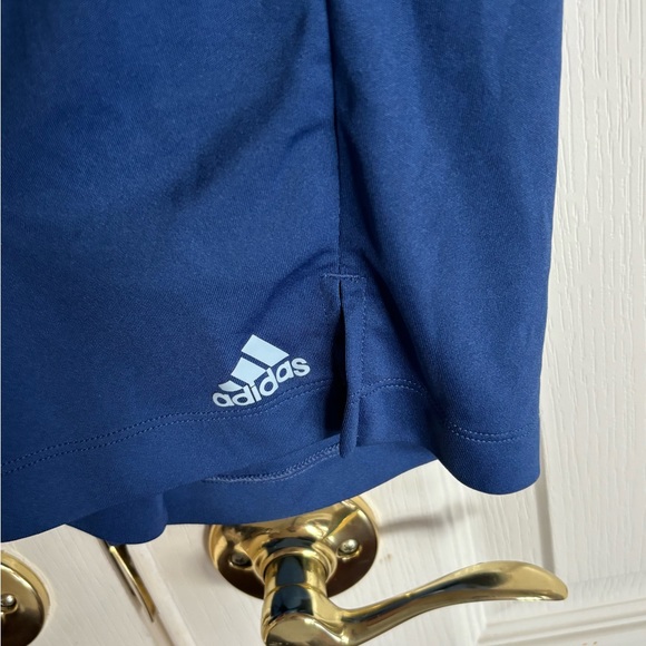 Adidas blue Y2K cropped capri soft pull on workout pants size Large - Picture 3 of 6